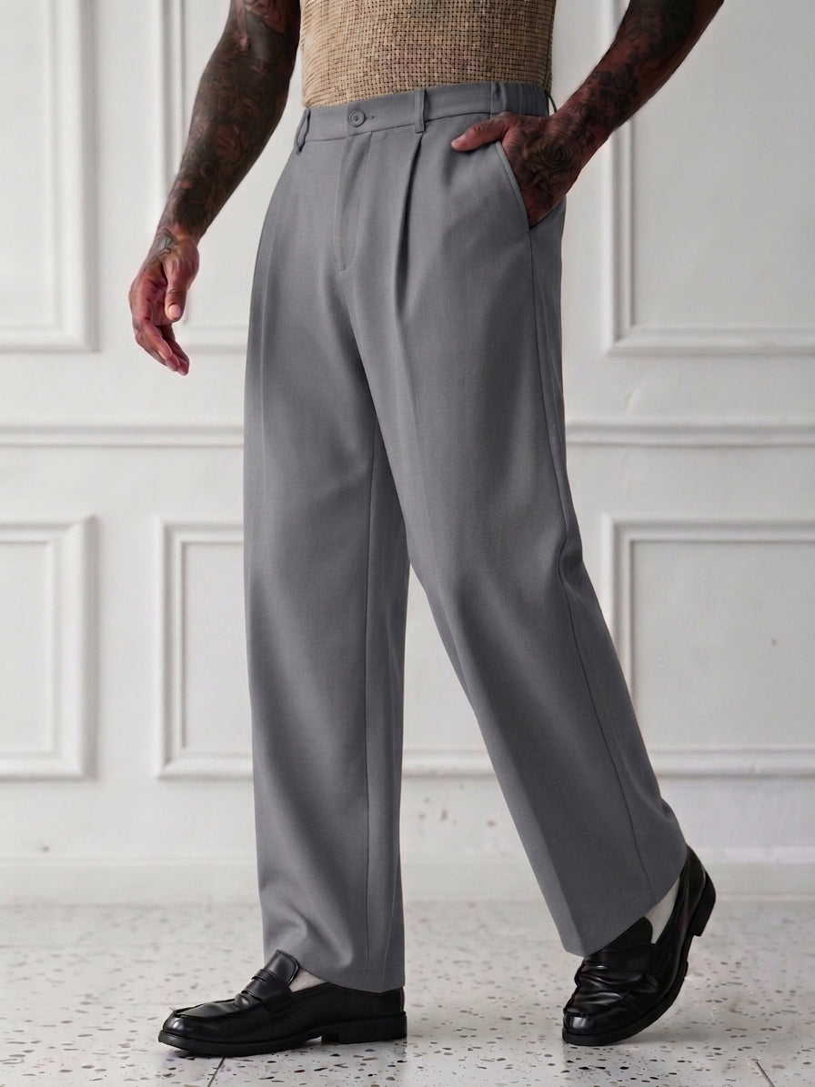 Lee Min Pants WideLeg SpandexDry - Charcoal