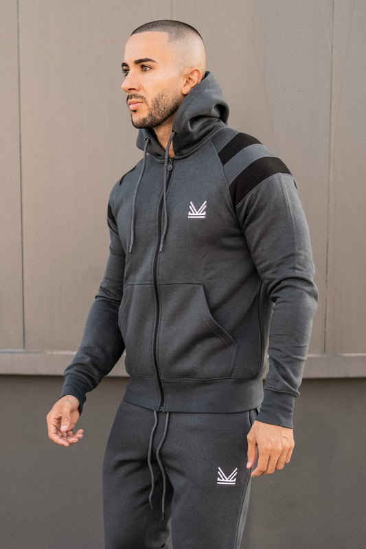 Neves Cotton Tracksuit - Dark Grey