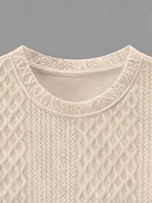 Cabo Snake Textured Tee - Cream