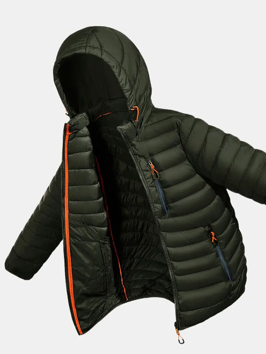 Wave Puffer Jacket - Army Green