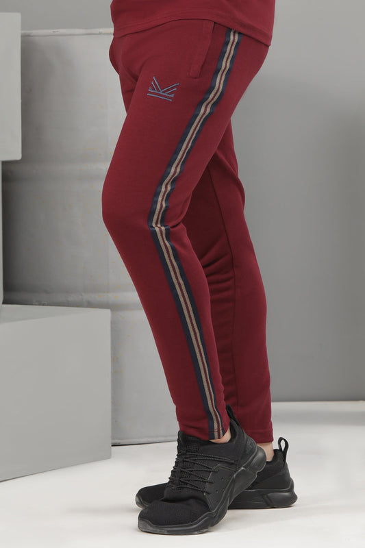 Milano  Terry Cotton Trouser - Wine