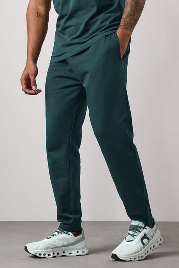 Seagreen Slimfit Cotton Terry Trouser