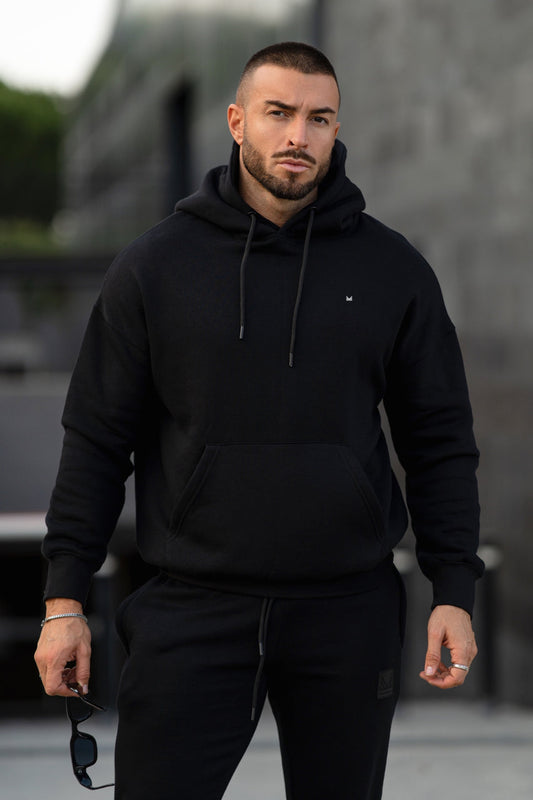 Core Slimfit hoodie - Black