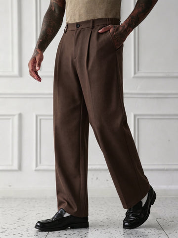 Lee Min Pants WideLeg SpandexDry - Chocolate
