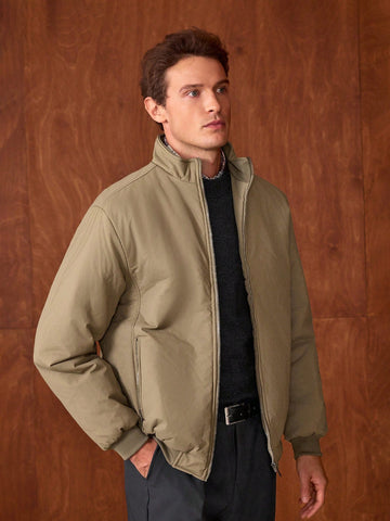 JS-28 Khaki memory jacket with inside quilting