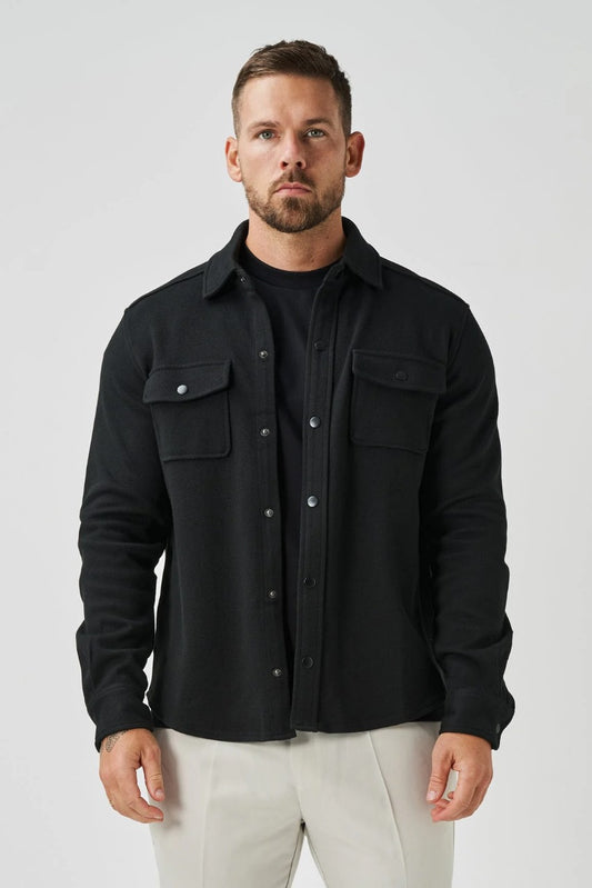 Fleece Overshirt - Black