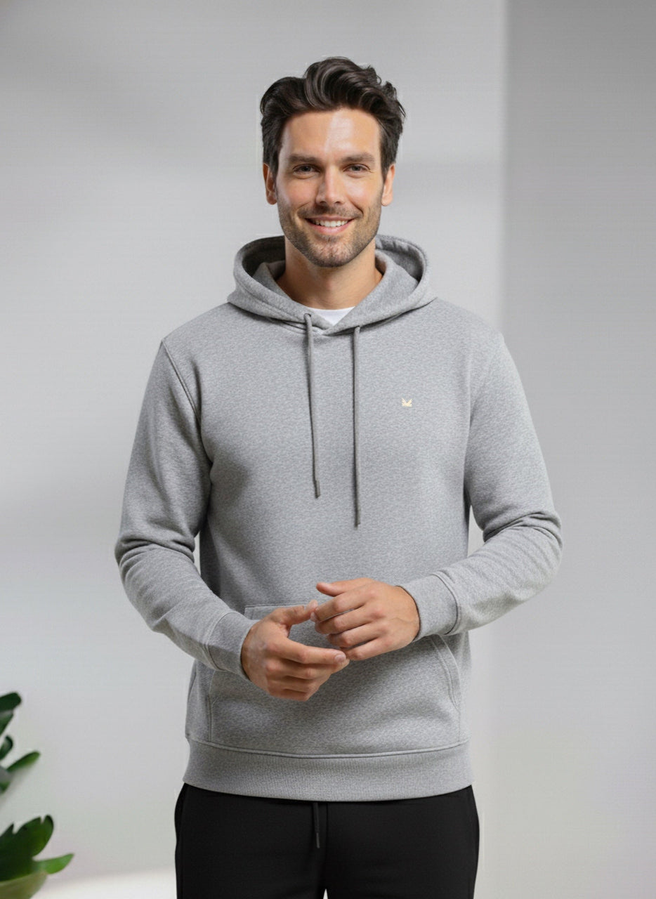 Core Slimfit hoodie - Heather Grey