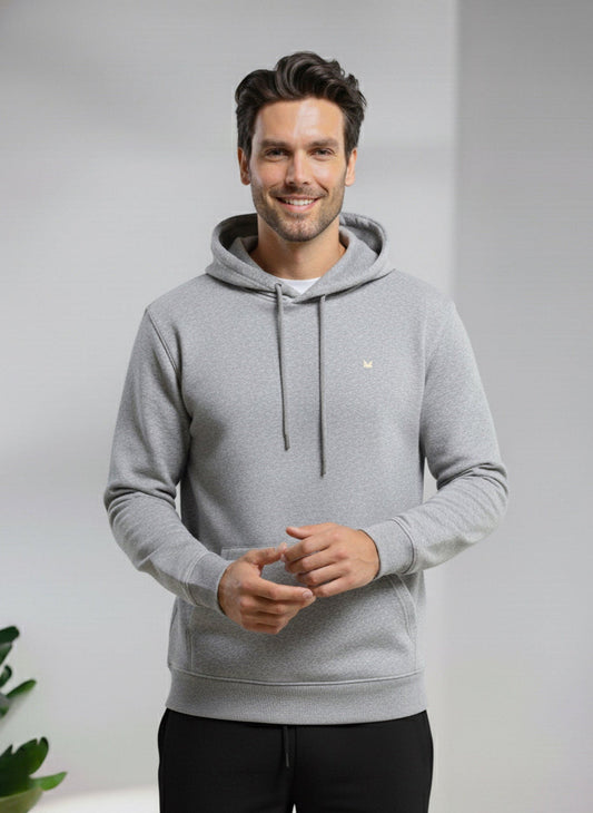 Core Slimfit hoodie - Heather Grey
