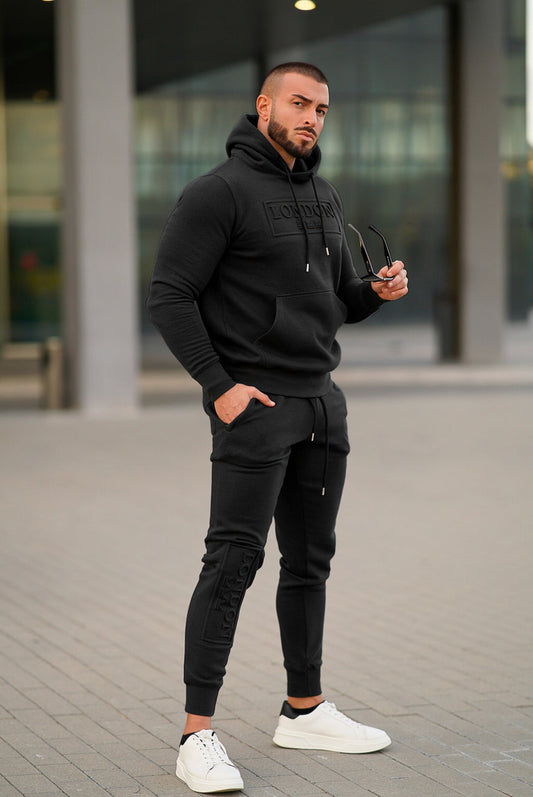 Venom Cargo Cotton Tracksuit - Black