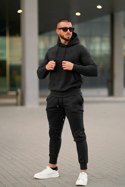 Venom Cargo Cotton Tracksuit - Black