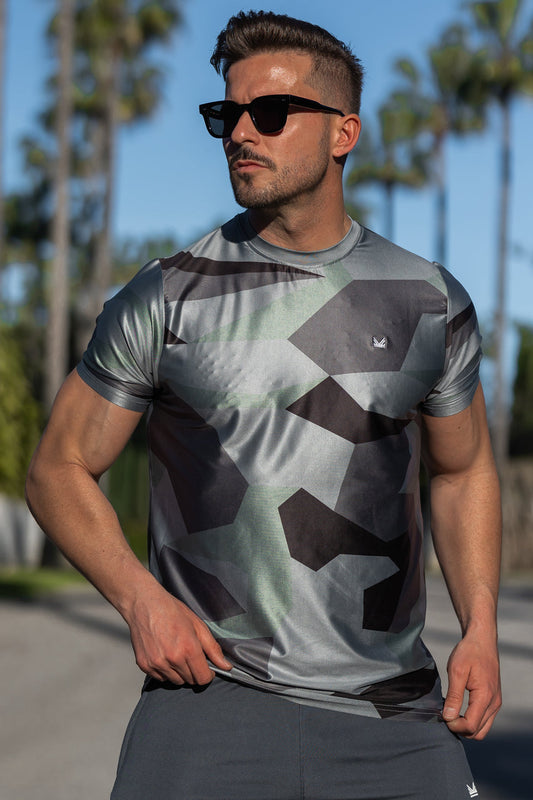 Assault Camo SpandexDry Tee - Grey