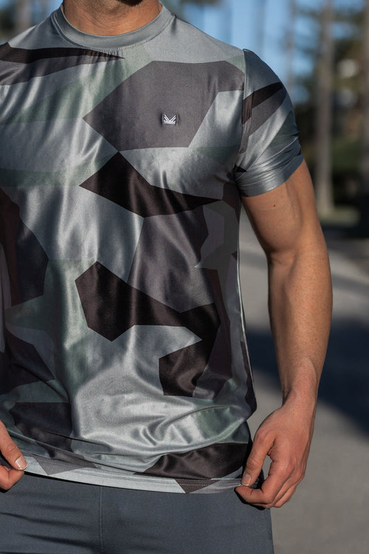 Assault Camo SpandexDry Tee - Grey