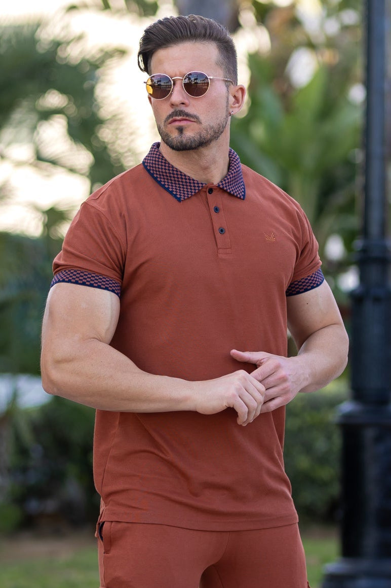 Formal Cotton Polo -  Peach
