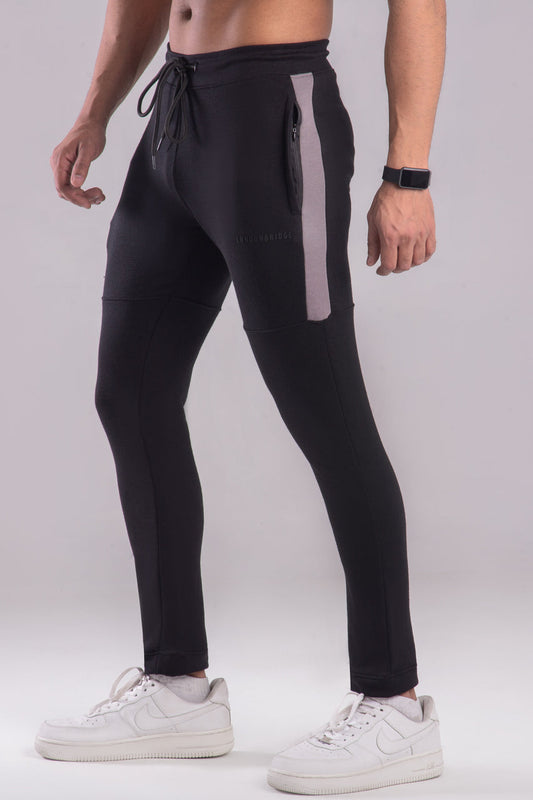 Alpha  Terry Cotton Trouser - Black