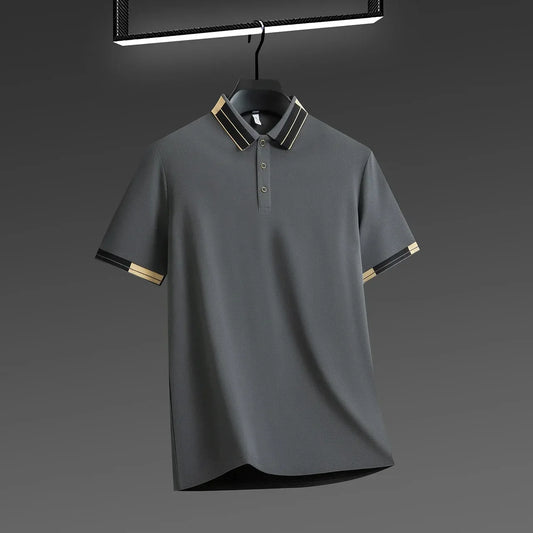 Beckham Cotton Polo - Solid Grey