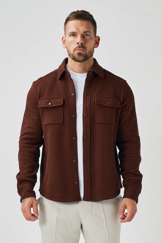Fleece Overshirt - Chocolate