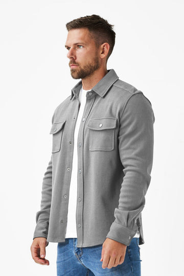 Fleece Overshirt - Sliver