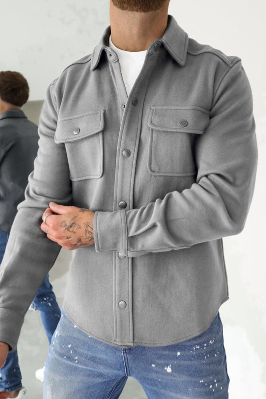 Fleece Overshirt - Sliver