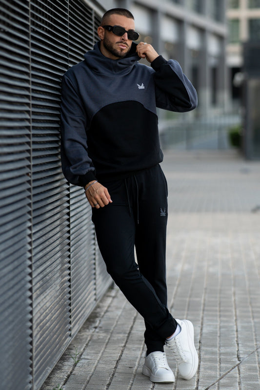 58 Core Oversize Cotton Tracksuit - Dark Grey