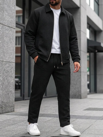 Jaquard Cedro Tracksuit - Black