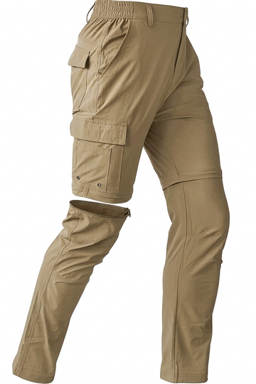 SpandexDry Woven Golf Convertable Pants - Khaki