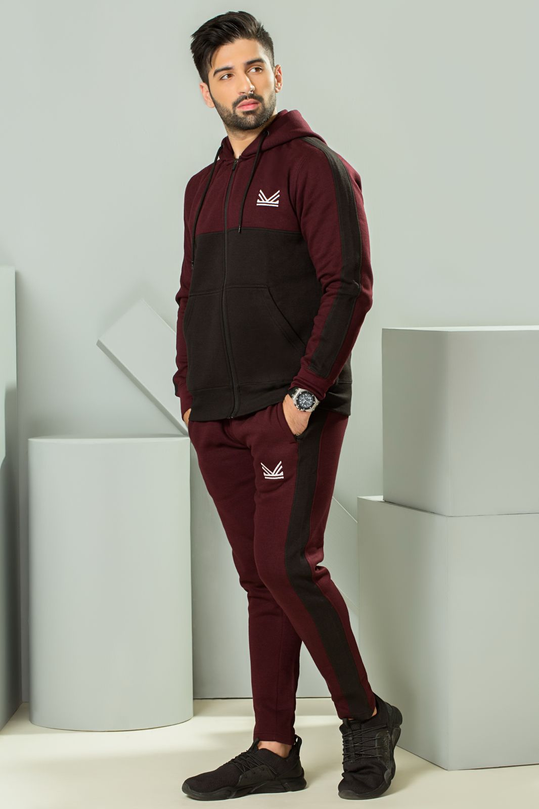 Gothic Quickdry Tracksuit - Burgundy