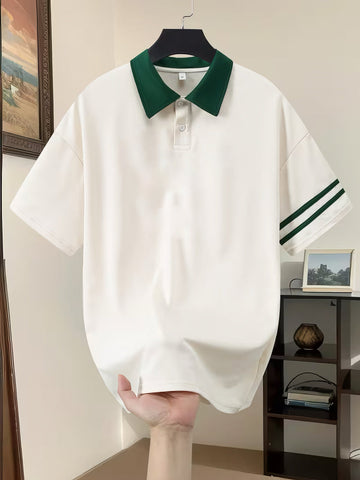 Stereo Spandex Polo - White