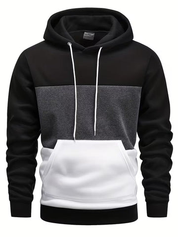 Colorblock hoodie - Black