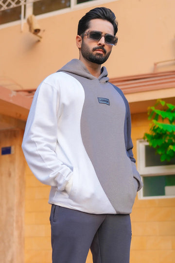 Zone Cotton Hoodie - Silver