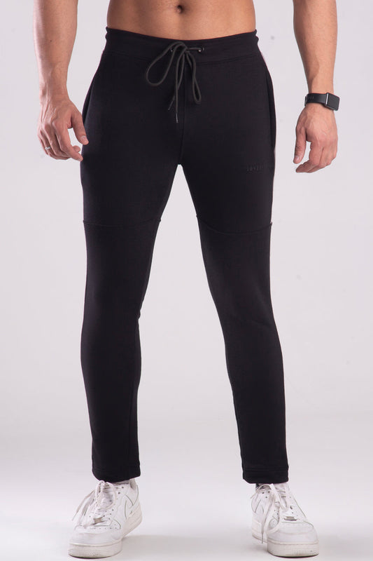 Alpha  Terry Cotton Trouser - Black