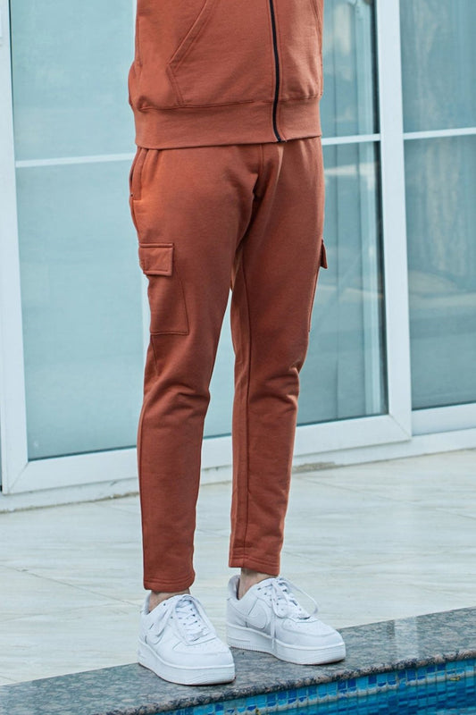 ARRIVAL Cargo  Fleece trouser - peach