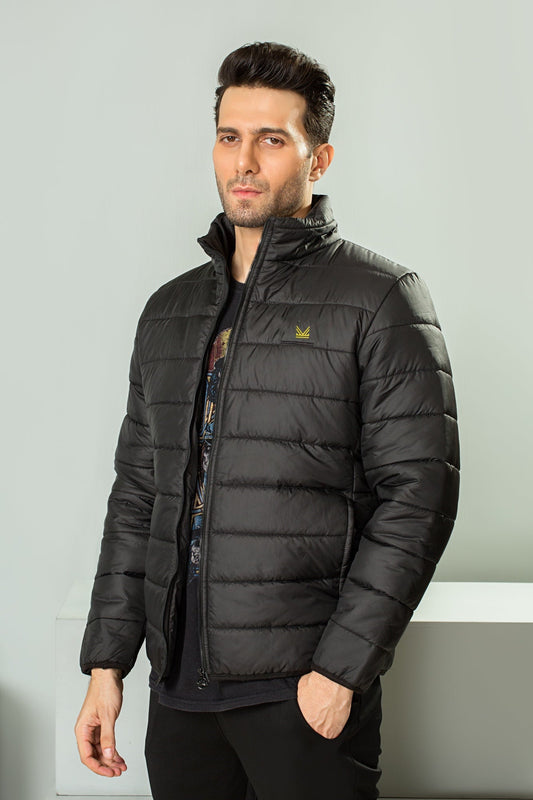 Imported NormalWeight  Packable Puffer - Black Gold