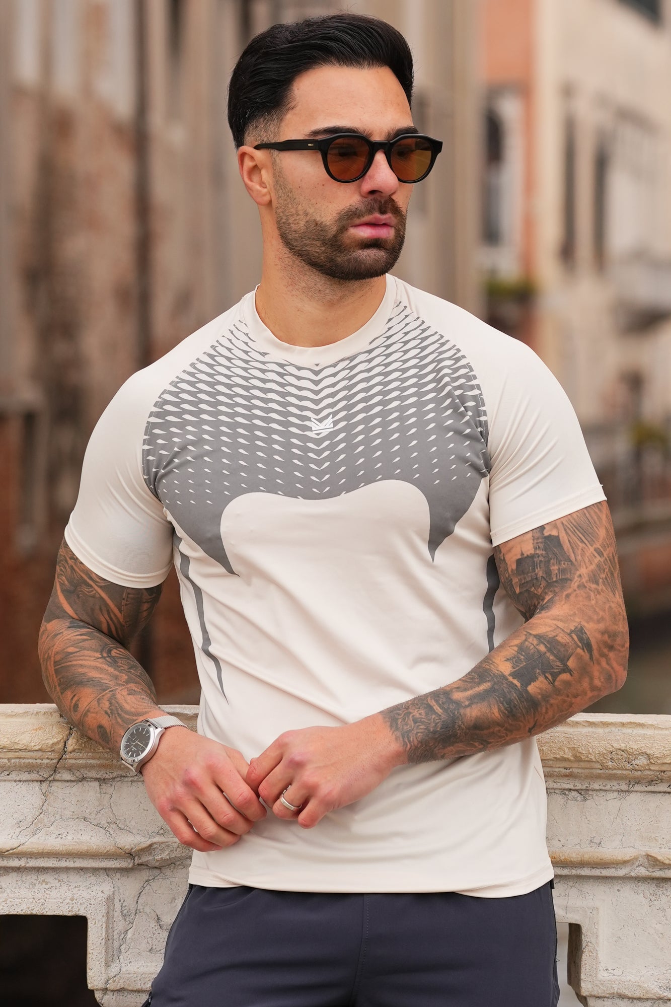 Venom SpandexDry Tee in Cream