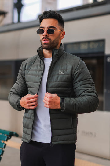 Wave Station Matte Puffer - Olive