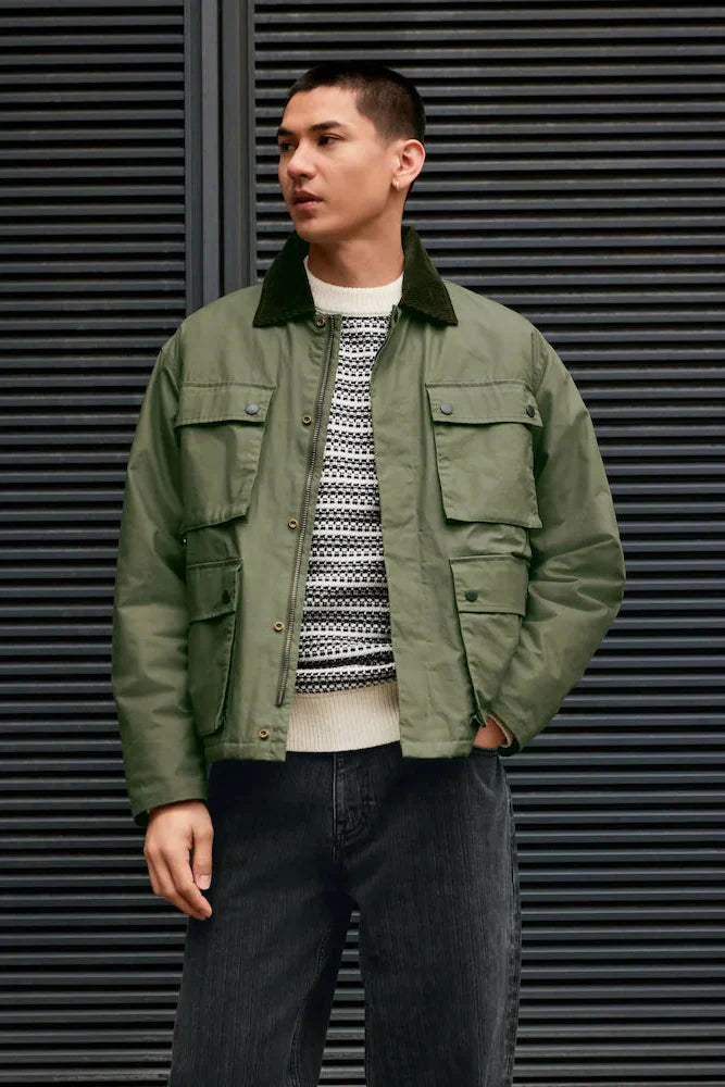 LBX Series Cargo Trucker Jacket - Olive
