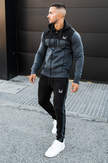 Fundamental Cotton Tracksuit - Grey