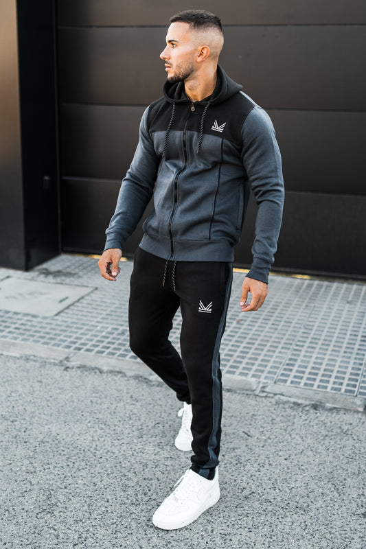 Fundamental Cotton Tracksuit - Grey