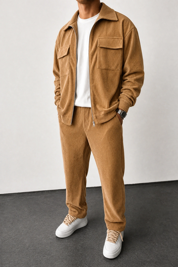 Lux Courdry Tracksuit - Camel
