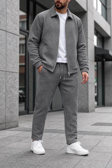 Jaquard Cedro Tracksuit - Grey