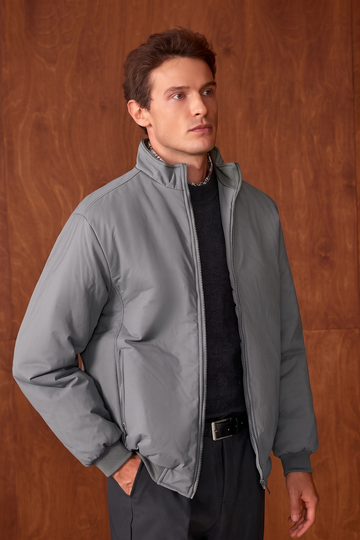 JS-29 Grey memory jacket with inside quilting