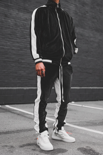 109-WAB Black Velvet Tracksuit
