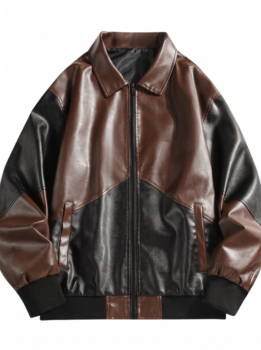 Picasso Leather Jacket - Dark Brown