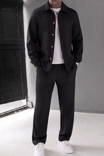 ButtonDown Spandexdry Tracksuit - Black