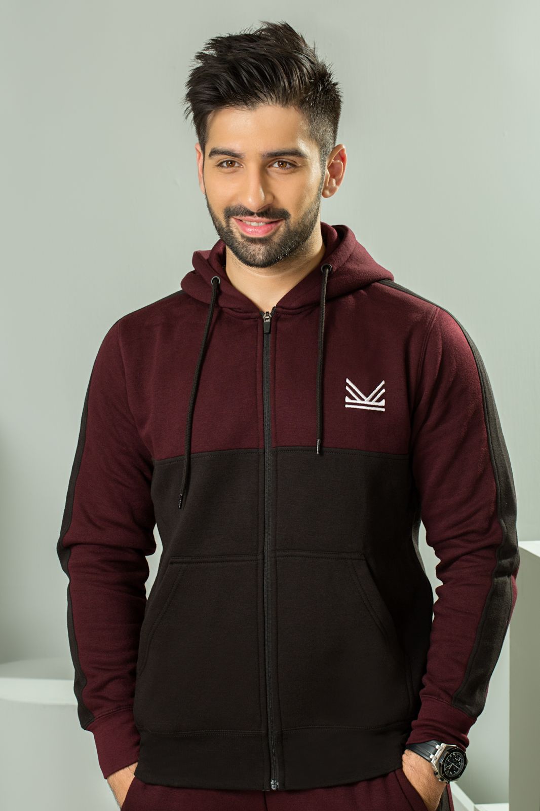 Gothic Quickdry  Hoodie - Burgundy