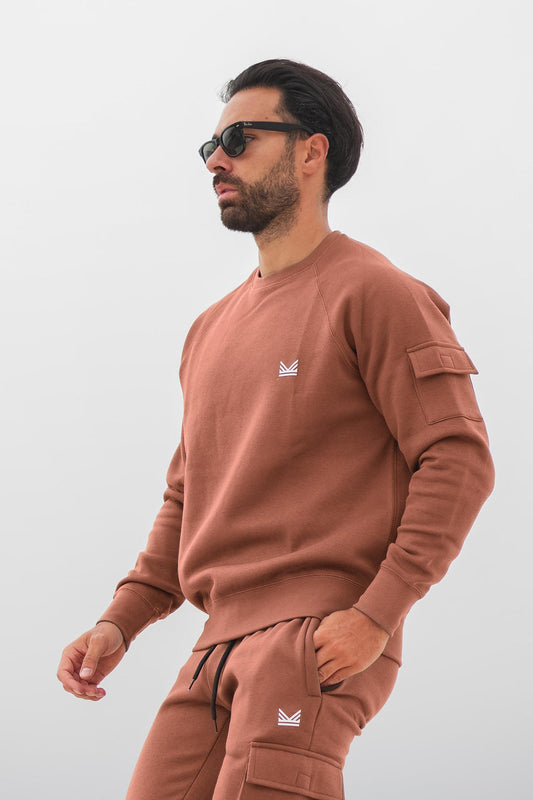 Pro Cotton Sweatshirt - Peech brown