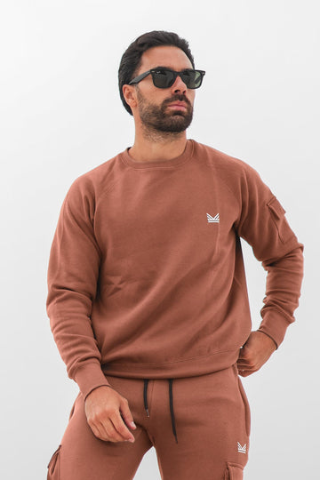 Pro Cotton Sweatshirt - Peech brown