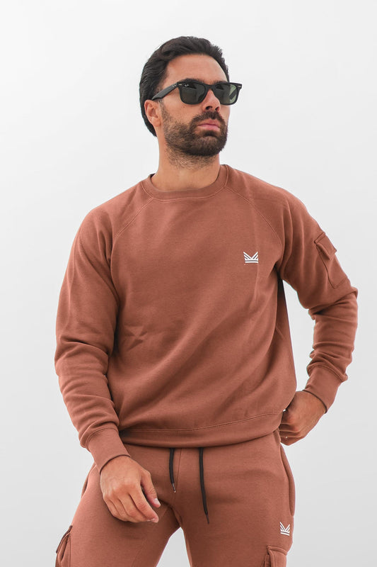 Pro Cotton Sweatshirt - Peech brown