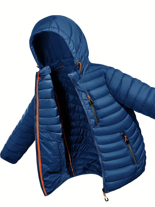 Wave Puffer Jacket - Ocean Blue