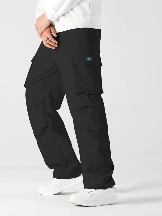 LooseFit Cargo SpandexDry Trouser - Black