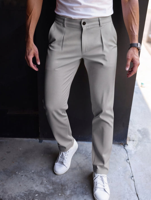 Phantom Spandexdry Pleated Pants - Silver